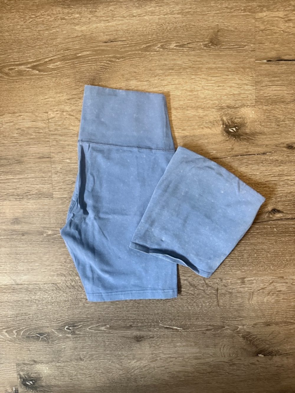 Aerie Matching Set Blue Bike Short With Crop Tube Top